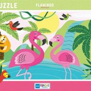 Blue Focus Flamingo 30 Parça Frame Kız Çocuk Puzzle