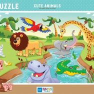 Blue Focus Sevimli Hayvanlar 30 Parça Puzzle