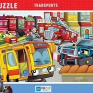 Blue Focus Taşıtlar 30 Parça Puzzle