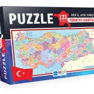 Blue Focus Türkiye Haritası Kutulu 123 Parça Puzzle