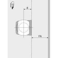 Blum 956A1201 Ön Uzun Beyaz Adaptor
