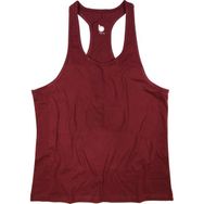 Bluu Basic Bordo Fitness Gym Tank Top Erkek Sporcu Atleti