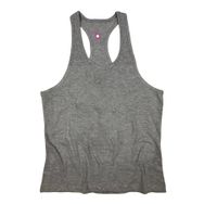 Bluu Basic Gri Fitness Gym Tank Top Erkek Sporcu Atleti