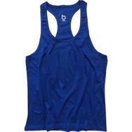 Bluu Basic Saks Fitness Gym Tank Top Erkek Sporcu Atleti