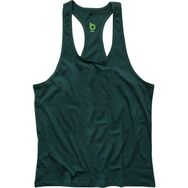 Bluu Basic Yeşil Fitness Gym Tank Top Erkek Sporcu Atleti