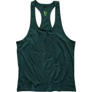 Bluu Basic Yeşil Fitness Gym Tank Top Erkek Sporcu Atleti