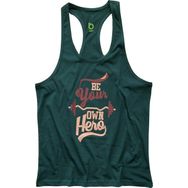 Bluu Be Your Yeşil Fitness Gym Tank Top Erkek Sporcu Atleti