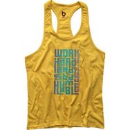 Bluu HMBLE Sarı Fitness Gym Tank Top Erkek Sporcu Atleti