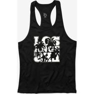 Bluu Lapalm Siyah Fitness Gym Tank Top Erkek Sporcu Atleti