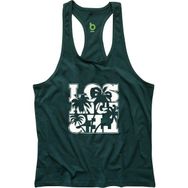 Bluu Lapalm Yeşil Fitness Gym Tank Top Erkek Sporcu Atleti