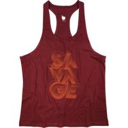 Bluu Savage Bordo Fitness Gym Tank Top Erkek Sporcu Atleti