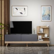 BMdekor Desso Antrasit Ceviz 180 cm TV Sehpası