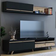 BMdekor Merit Antrasit Çırağan 180 cm Tv Ünitesi