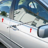 Bmw 3 Seri E46 P.Çelik 1998-2005 4 Parça Krom Cam Çıtası