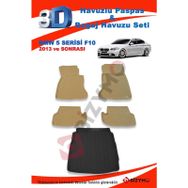 Bmw 5 Serisi F10 2013 ve Sonrası Bej Paspas ve Bagaj Havuzu