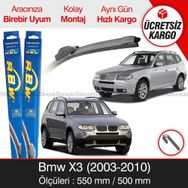 BMW X3 RBW 2003-2010 Muz Silecek Takımı