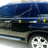Bmw X5 P.Çelik 1999-2006 6 Parça Krom Cam Çıtası
