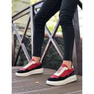 Boa BA0238 Beyaz Kırmızı Siyah Bağcıklı Erkek Ayakkabı