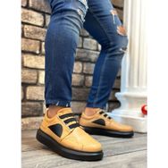 Boa BA0302 Karamel Renk Kalın Taban Bağcıksız Erkek Günlük Ayakkabı