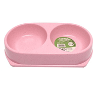 Bobo Bo-3099z Bamboo 250 ml Pembe İkili Mama ve Su Kabı