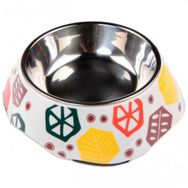 Bobo BO-3134H Melamin 150 ml Geometri Köpek Mama Kabı