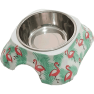 Bobo BO-3138H Melamin A5 150 ml Flamingo Köpek Mama Ve Su Kabı
