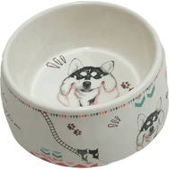 Bobo Krem Melamin 700 ml Kedi Köpek Mama Kabı