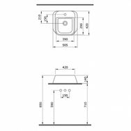 Bocchi 1074-004-0126 Mat Siyah Firenze Batarya Banklı Çanak Lavabo
