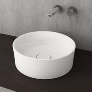 Bocchi 1174-061-0125 Luna Yuvarlak 38 cm Parlak Beyaz Çanak Lavabo