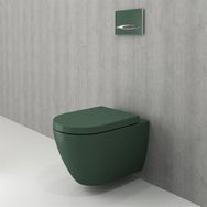 Bocchi 1295-027-0128 Mat Yeşil Venezia Rimless Asma Klozet