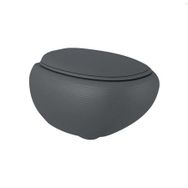 Bocchi 1412-020-0128 Mat Antrasit Rimless Kanalsız Kapak Hariçtir Strata Asma Klozet