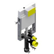 Bocchi 8.5 cm Krom Panel ve Ankastre Stop Valf Asma Klozetler için Gömme Rezervuar Seti