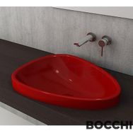 Bocchi Etna 1112-019-0125 58 cm Kırmızı Tezgah Üstü Lavabo
