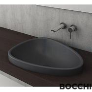 Bocchi Etna 58 cm Antrasit Yarım Tezgah Lavabo