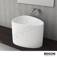 Bocchi Etna Mat Beyaz Tezgah Üstü Monoblok Lavabo