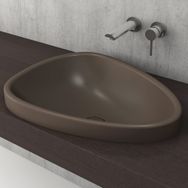 Bocchi Etna Mat Kahve 58 cm Tezgah Üstü Lavabo