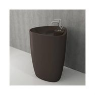 Bocchi Etna Monoblok 58 cm Batarya Banklı Mat Kahve Lavabo