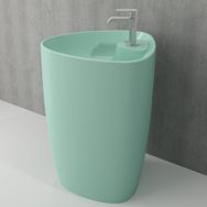 Bocchi Etna Monoblok 58 cm Batarya Banklı Mat Mint Yeşil Lavabo