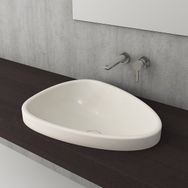 Bocchi Etna Parlak Bisküvi 58 cm Tezgah Üstü Lavabo