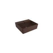 Bocchi Milano 50 cm Çanak Batarya Delikli Mat Kahve Lavabo