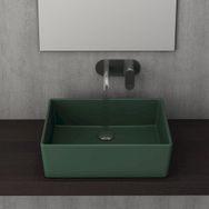 Bocchi Milano 50 cm Çanak Batarya Delikli Mat Yeşil Lavabo