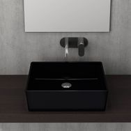 Bocchi Milano 50 cm Çanak Parlak Siyah Lavabo