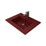 Bocchi Milano Etajerli 60 cm Parlak Kırmızı Lavabo