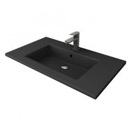 Bocchi Milano Etajerli 80 cm Mat Antrasit Lavabo