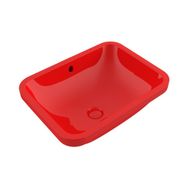 Bocchi Scala 55 cm Tezgahaltı Parlak Kırmızı Lavabo