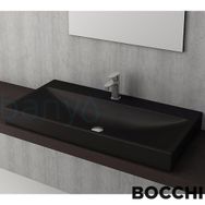 Bocchi Scala Arch 100 cm Mat Siyah Tezgah Üstü Lavabo