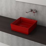 Bocchi Slim Line Kare 38X38 cm Parlak Kırmızı Lavabo