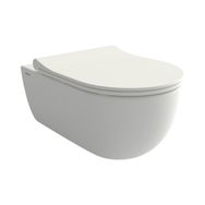 Bocchi V-Tondo Rimless Mat Beyaz Gizli Taharet Girişli Asma Klozet