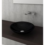 Bocchi Venezia 40 cm Çanak Parlak Siyah Lavabo