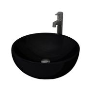 Bocchi Venezia 45 cm Çanak Parlak Siyah Lavabo